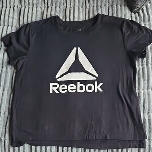 Reebok Black Tee with White Delta Logo